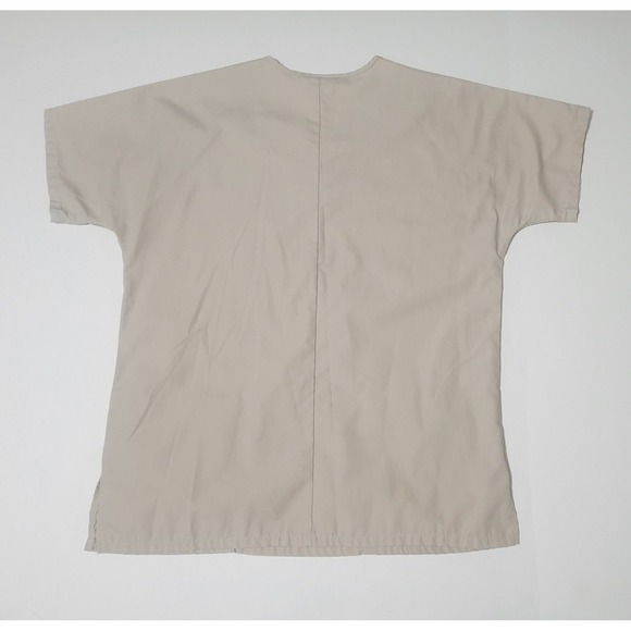 Womens Cherokee Authentic Workwear Short Sleeve Khaki Tan Top Size‎ XS - Picture 2 of 4